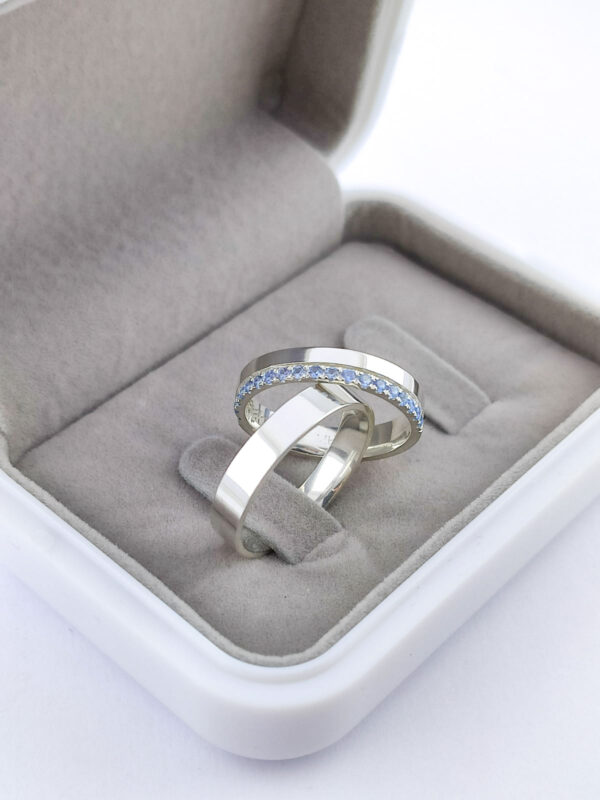 Aliança em Prata 950 de namoro ou compromisso México – 4mm - Image 3