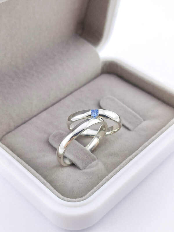 Aliança em Prata 950 de namoro ou compromisso Grécia – 4mm - Image 2