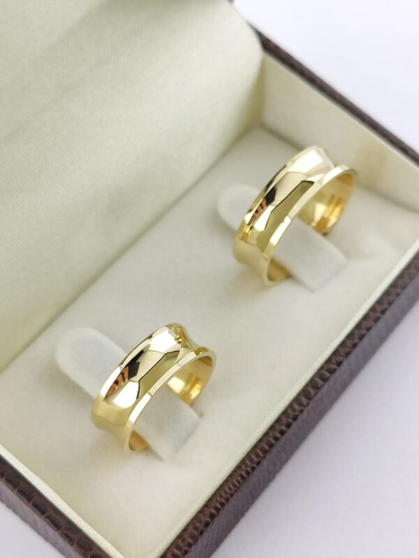 Aliança em Ouro 18k para noivado ou casamento Jhenifer – 8mm