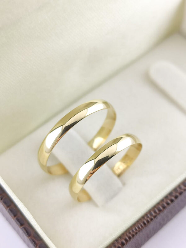 Aliança em Ouro 18k para noivado ou casamento Ines – 4mm - Image 3