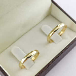 Aliança em Ouro 18k para noivado ou casamento Ines – 4mm