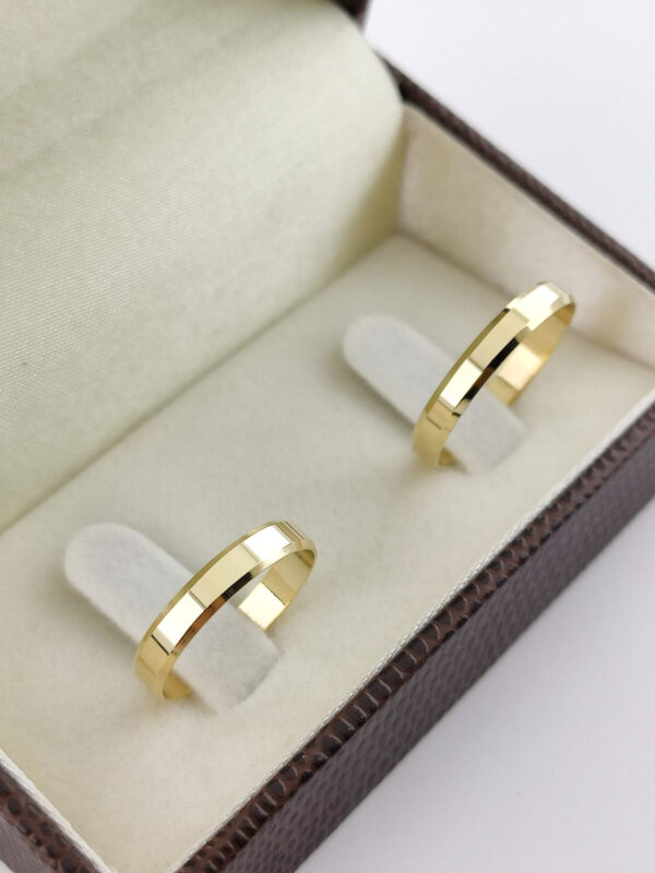 Aliança em Ouro 18k para noivado ou casamento Jade – 3mm