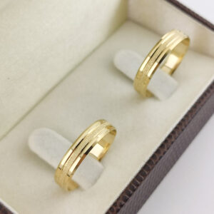 Aliança em Ouro 18k para noivado ou casamento Helena – 5mm