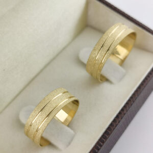 Aliança em Ouro 18k para noivado ou casamento Gina – 8mm