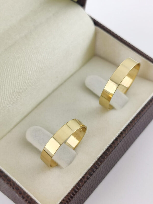 Aliança em Ouro 18k para noivado ou casamento Grayce – 5mm
