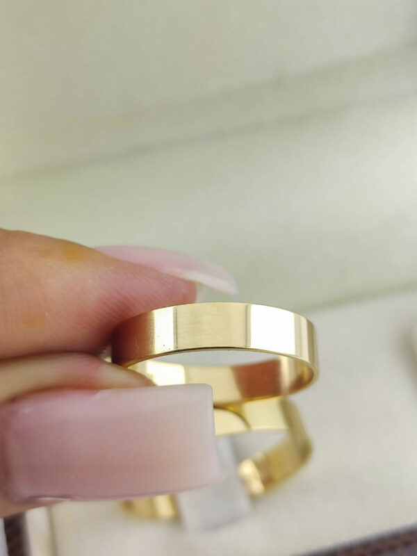Aliança em Ouro 18k para noivado ou casamento Grayce – 5mm - Image 2
