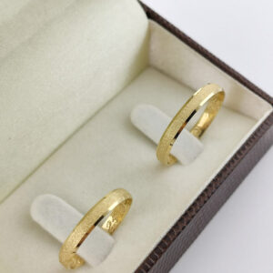 Aliança em Ouro 18k para noivado ou casamento Felicia – 3mm