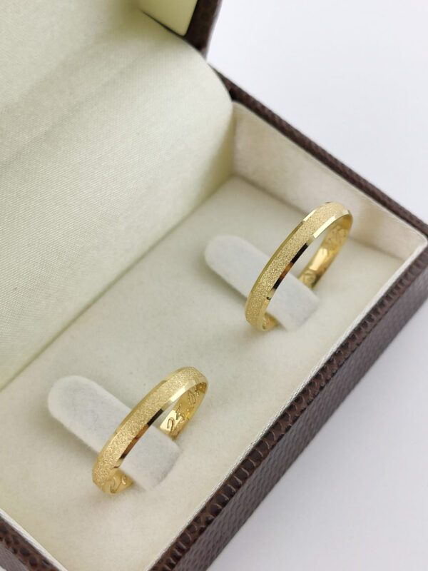 Aliança em Ouro 18k para noivado ou casamento Felicia – 3mm