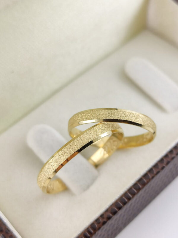 Aliança em Ouro 18k para noivado ou casamento Felicia – 3mm - Image 3