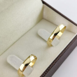 Aliança em Ouro 18k para noivado ou casamento Fabiola – 4mm