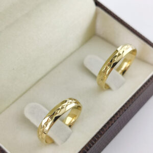 Aliança em Ouro 18k para noivado ou casamento Elisabeth – 5mm