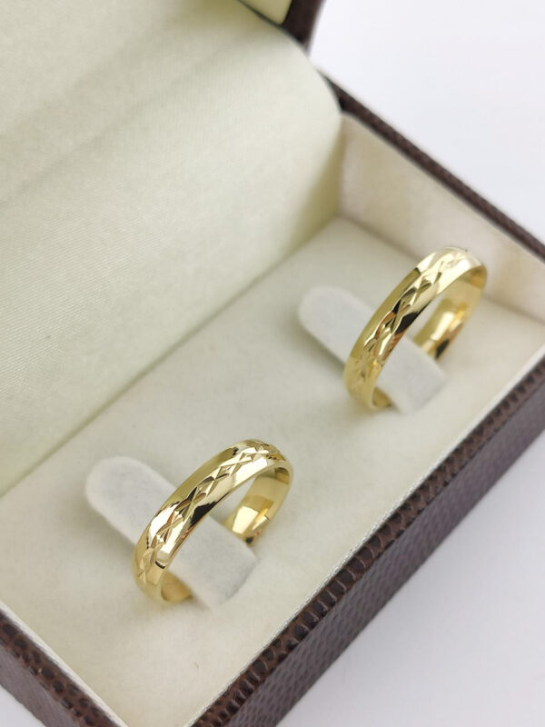 Aliança em Ouro 18k para noivado ou casamento Elisabeth – 5mm