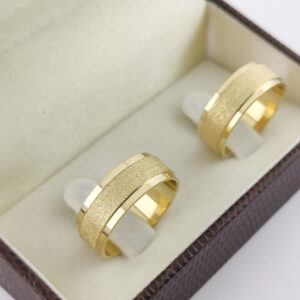 Aliança em Ouro 18k para noivado ou casamento Elisangela – 9mm