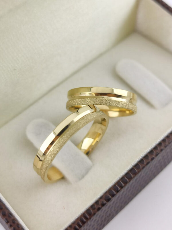 Aliança em Ouro 18k para noivado ou casamento Elaine – 6mm - Image 2
