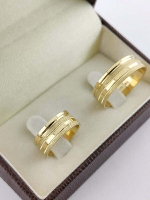 Aliança em Ouro 18k para noivado ou casamento Danielle – 9mm