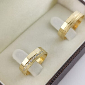 Aliança em Ouro 18k para noivado ou casamento Thaynara – 6mm