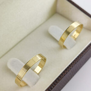 Aliança em Ouro 18k para noivado ou casamento Ana – 4mm