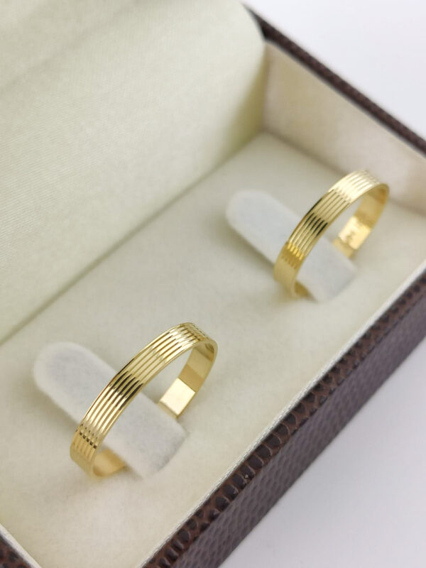 Aliança em Ouro 18k para noivado ou casamento Ana – 4mm