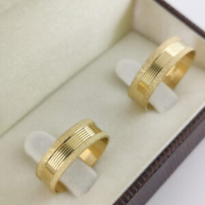 Aliança em Ouro 18k para noivado ou casamento Aurora – 7mm