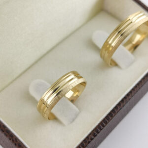 Aliança em Ouro 18k para noivado ou casamento Angel – 5mm