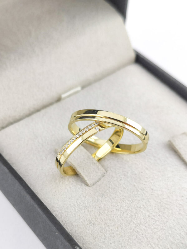 Aliança em Ouro 18k para noivado ou casamento Ágatha – 3mm - Image 3