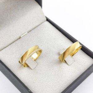 Aliança em Ouro 18k para noivado ou casamento Jéssica – 6mm