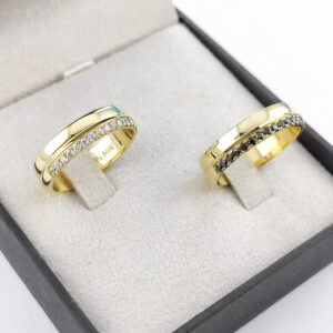 Aliança em Ouro 18k para noivado ou casamento Mônica – 6,5mm