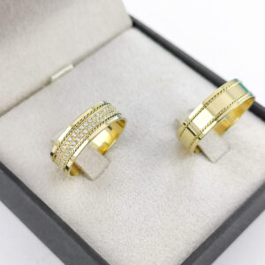 Aliança em Ouro 18k para noivado ou casamento Maju - 7mm
