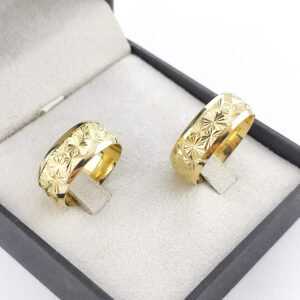 Aliança em Ouro 18k para noivado ou casamento Eduarda - 10mm