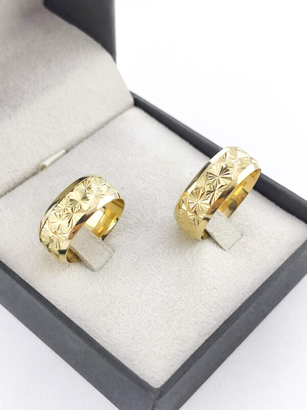 Aliança em Ouro 18k para noivado ou casamento Eduarda - 10mm