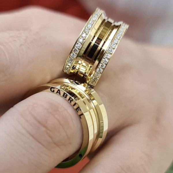 Aliança em MOEDA ANTIGA para noivado ou casamento Bonina - 10mm
