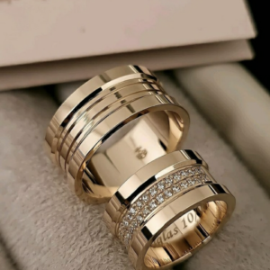 Aliança em MOEDA ANTIGA para noivado ou casamento Calêndula - 10mm