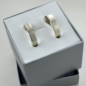 Aliança em Prata 950 de namoro ou compromisso Hazel – 4mm