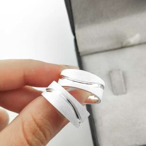 Aliança em Prata 950 de namoro ou compromisso Morganita – 8mm
